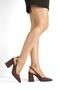 Pointed Toe, Open Back, Large Buckle, 9cm Covered Heel, New Season
