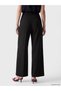 Ozmarka New Season Black High Waist Wide Leg Women's Trousers - 4