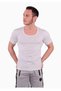 Tutku-Men's White Combed Cotton Crew Neck Undershirt 103 New Season (12 Pieces Economic Package) - 2