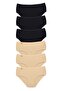 Tutku-6 Pieces Women's High Waist Bato Thin Rubber Panties S2