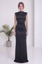 Women's Backless High Neck Drape Detailed Long Satin Dress Brown, Black - 3