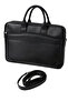Laptop Bag Genuine Leather 15.6" Inch File Compatible Premium Quality Waterproof Black