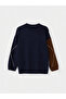 Özmarka New Season Navy Blue Diamond Patterned Women's Knitwear Tunic - 6