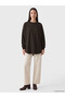 Crew Neck Women's Sweatshirt Tunic - 2