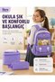 1940 3-Piece School Bag Set – Large Volume Backpack + Lunch Box + Pen Holder - 2