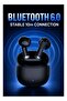 OqL S30 True Wireless Earbuds, Bluetooth 6.0, Hi-Fi Pure Sound, Clear Calls, About 30H Total Playtime, Type-C Charging, Lightweight Semi-In-Ear Earphones, Black - 6