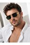 Ares Men's Square Rectangular 56-19-141 Eşref Single Sunglasses, Uv400 Protection, Retro Vintage Design, Stylish Premium Eyewear - 2