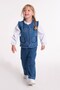 Denim Quilted Vest Pants 3-Piece Set-1111 - 2
