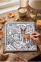 Autumn Whisper Coloring Book - 21X21 cm Coloring Book / for Children and Adults / Relaxing / Hobby / Stress Relief / Enjoyable Coloring Pages - 4