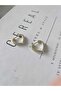 Xuping Stainless Steel Heart Hoop Earrings - 3