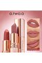 Matte Finish Waterproof Long-Wear Silky Lipstick -COLOR M19 THROBBING - 2