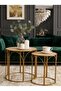 طقم طاولات قهوة جانبية متعددة الاستخدامات - 4