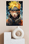 Naruto Uzumaki Anime Metal Wall Art - 4