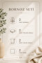 Krinkıl 8 Piece Family Bathrobe Set |   Elegant Design, Soft Touch |   Dowry Box & Daily Use - 4