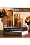 Flameless Candle, Flashing LED Pillar Real Wax Candle with Remote Control and Timer, Upgraded Teardrop Wick, Clear Glass Electronic Candles, 1 Set of 3 - 3