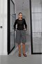 Anthracite Pleated Front Capri Pants - 3