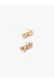 Dangle Stone Hoop Earrings - 2