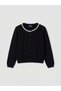 Vizyon New Season Black Girls' Knitwear Cardigan and Pants - 2