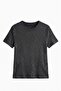 Black Silvery Crew-Neck T-Shirt