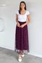 Plum Women's Flock Printed Lined Skirt (Fits 38-40-42-44)