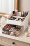 A+ Mega Size Transparent Makeup and Jewelry Organizer with Drawers