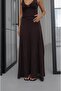 Brown Openwork Knitwear Cardigan Blouse Skirt Set - 7