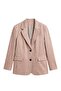 Light Beige Sienna Suede Blazer Jacket
