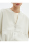 Comfortable Fit Ribbed Bomber Collar Ribbed Long Sleeve Zippered Sweatshirt - 5