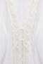 White Transparent Blouse with Tie Detail - 3