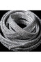 Silvery Shiny Knitted Silver Shoelaces 120 cm Sparkling Laces - 3