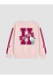 Özmarka New Season Pink Printed Girls' Sweatshirt - 2