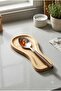 Bamboo Dirty Spoon Rest & Ladle Holder - Natural Wood Kitchen Countertop Organizer