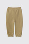 Baby Girl Beige Sweatpants with Elastic Waist - 2