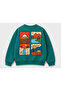 Your Adventure Green Back-Printed 100% Cotton Oversize Sweatshirt (Ages 2-9) - 4