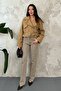 Camel Eyelet Cashmere Coat - 3