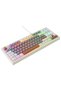 Everest Kb-98 Silent Tkl Gray Blue/Gray/Brown Rainbow Q Membrane Keyboard Pts42 - 2