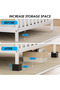 Furniture Risers 4 PCSAdjustable Bed and Desk Leg Risers 2.95" Height Lift for Under-Bed Storage Stackable Square Risers for Sofa Cabinet and College Dorms - 2