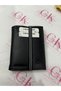 Men's Black Leather Wallet Multi-Compartment Card Holder and Money Wallet Stylish Classic Design Vertical Elastic Synthetic Leather