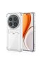 Case Compatible with Honor Magic 8 Pro, Airbag Crystal Silicone Cover with Card Holder Compartment, Transparent