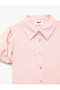 Buttoned Classic Collar Balloon Sleeve School Shirt - 7