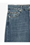 Buttoned Regular Waist Five-Pocket Cotton Spanish Flare Denim Trousers - Flare Jeans - 5