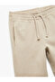 Elastic Waist Pocket Detailed Shirred School Jogger Sweatpants - 3