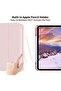 Slim Smart Case for iPad 11th Gen A16 (2025) 11" & 10th Gen (2022) 10.9"– Lightweight Protective Cover with Pencil Holder, Auto Sleep/Wake, Soft TPU Back – Pink - 2