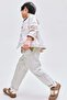 Twill pull-on trousers