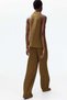 Wide crinkled trousers - 4