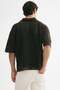Relaxed Fit Crochet-look polo shirt - 5
