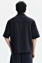 Relaxed Fit Short-sleeved muslin shirt