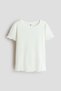 Overlocked ribbed T-shirt