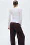 Ribbed drawstring trousers - 4