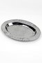 24 cm Oval Chrome Steel Salad and Serving Plate – Authentic Patterned (1 mm Thickness) - 6